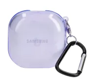 Bizon Case Headphone Clear do Samsung Galaxy Buds Live / Pro / Buds2 / Buds2 Pro Przeźroczysty-Fioletowy