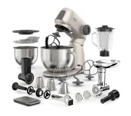 Sencor STM 7651WS 1500W Maszynka do mielenia Przystawka do krojenia w kostkę Blender kielichowy