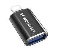 Wozinsky WALA-01 Lightning do USB-A OTG Czarny