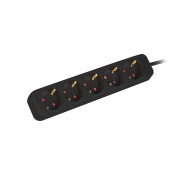 Lanberg PS0-05F-0150-BK 5 gniazd 1,5m Czarny