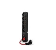 Acar F5 Power 5 gniazd 10m Czarny