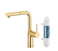 KFA Armatura Duero Pure Move Pull-Out 6623-422-39 Jasne złoto Stal szlachetna