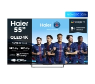Haier H55S85GUX 55" QLED 4K GoogleTV Funkcje AI Dolby Vision Dolby Atmos HDMI 2.1 DVB-T2