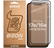 Bizon matowe Glass Matte Duo do iPhone 17e / 16e / 14 / 13 Pro / 13 2 sztuki