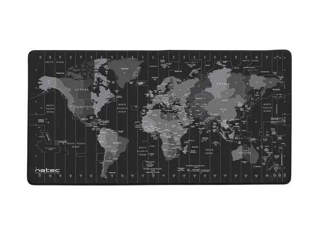 Natec Time Zone Map Maxi