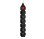 Reinston EPRZ014 6 gniazd 3m Czarny
