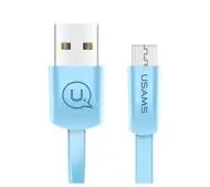 USAMS płaski U2 microUSB US-SJ201 Niebieski