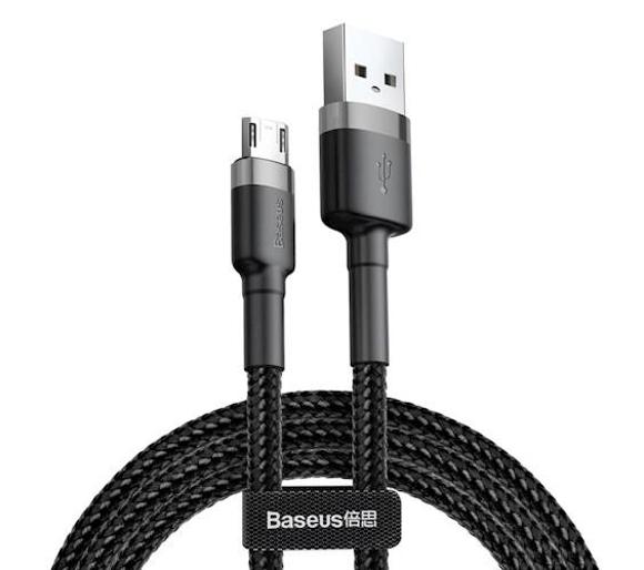 kabel USB Baseus Cafule CAMKLF-AG1 (szaro-czarny) 2,4A