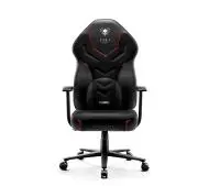 Diablo Chairs X-Gamer 2.0 Normal Size Gamingowy do 150kg Skóra ECO Tkanina Dark obsidian