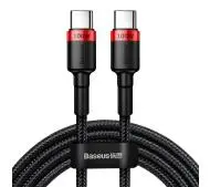 Baseus USB-C Cafule QC 3,0 PD 2,0 100W 5A 2m Czerwono-czarny