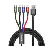 Baseus USB-C/2 x Lighting/micro-USB Fast 3,5 A 1,2 m Czarny