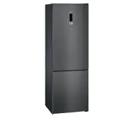 Siemens iQ300 KG49NXXEA Pełny No Frost 203cm Szuflada z kontrolą wilgotności Czarny Inox