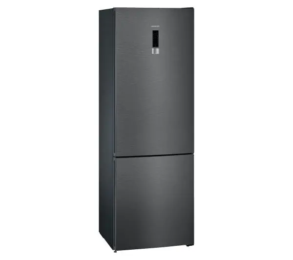 Siemens iQ300 KG49NXXEA Pełny No Frost 203cm Szuflada z kontrolą wilgotności Czarny Inox