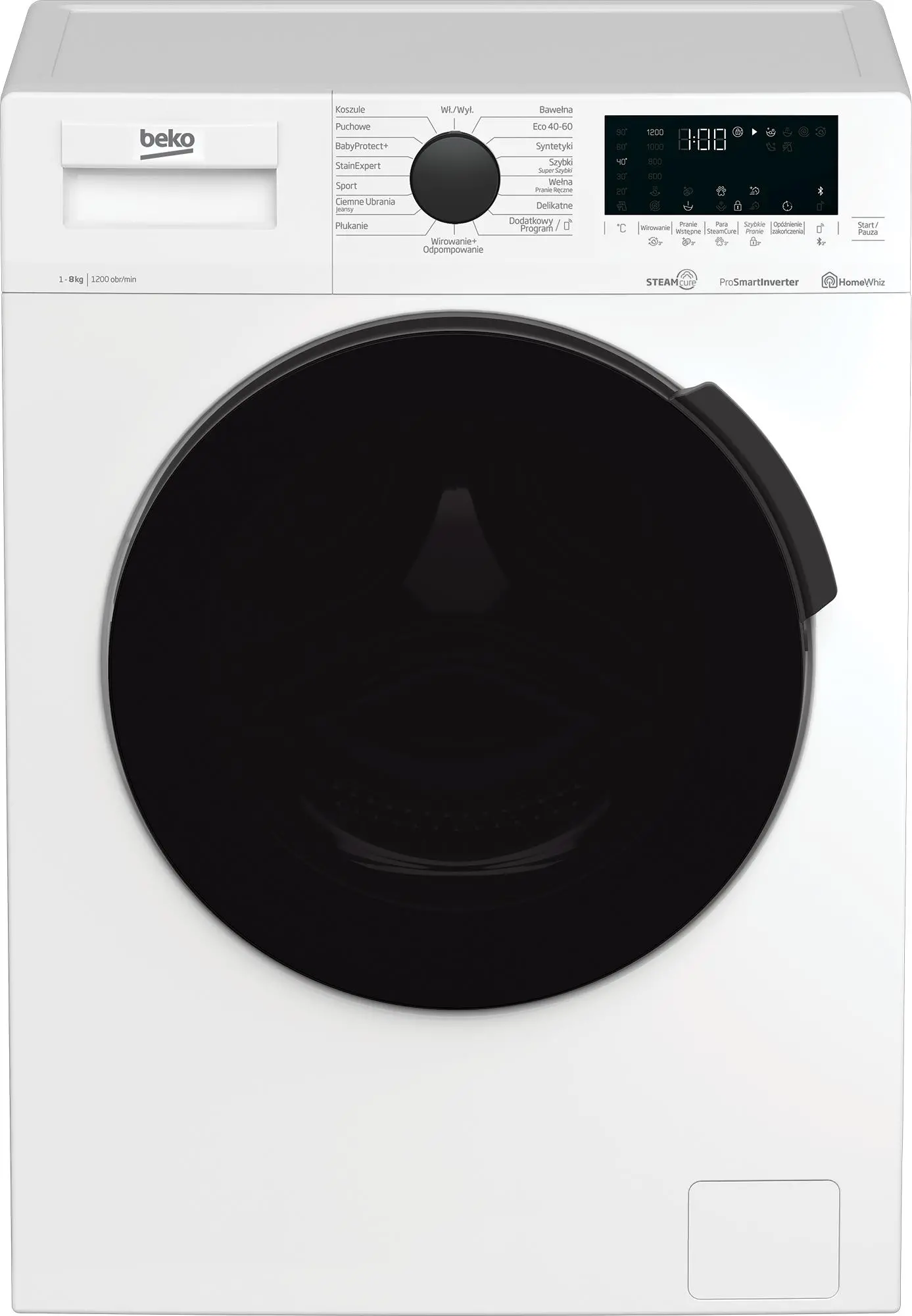 Beko WUE8626XBWS SteamCure 8kg 1200obr/min Zdalne sterowanie