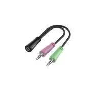 Hama 00200351 jack 3,5mm 4 piny - 2x jack 3,5mm