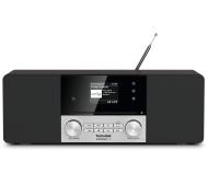 Фото - Радіоприймач / годинник TechniSat DigitRadio 3 IR Radio FM DAB+ Internetowe Bluetooth Czarno-srebr 