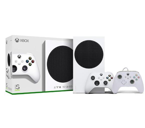 konsola Xbox Series S Xbox Series S + pad przewodowy PowerA Xbox Series X/S (biały)