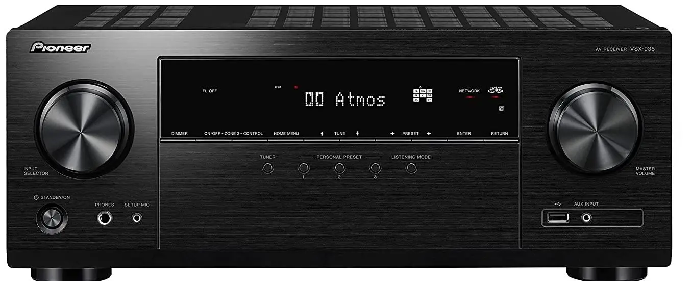 Pioneer VSX-935 7.2-kanałowy Dolby Atmos DTS X Wi-Fi Bluetooth AirPlay Czarny miniaturka