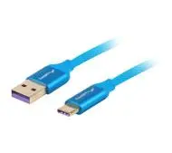 Lanberg USB do USB-C 0,5m Niebieski