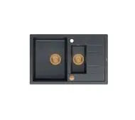 Quadron HB8224U8-C1 P2O Morgan 156 Granitowy Czarny metalik/Miedziany