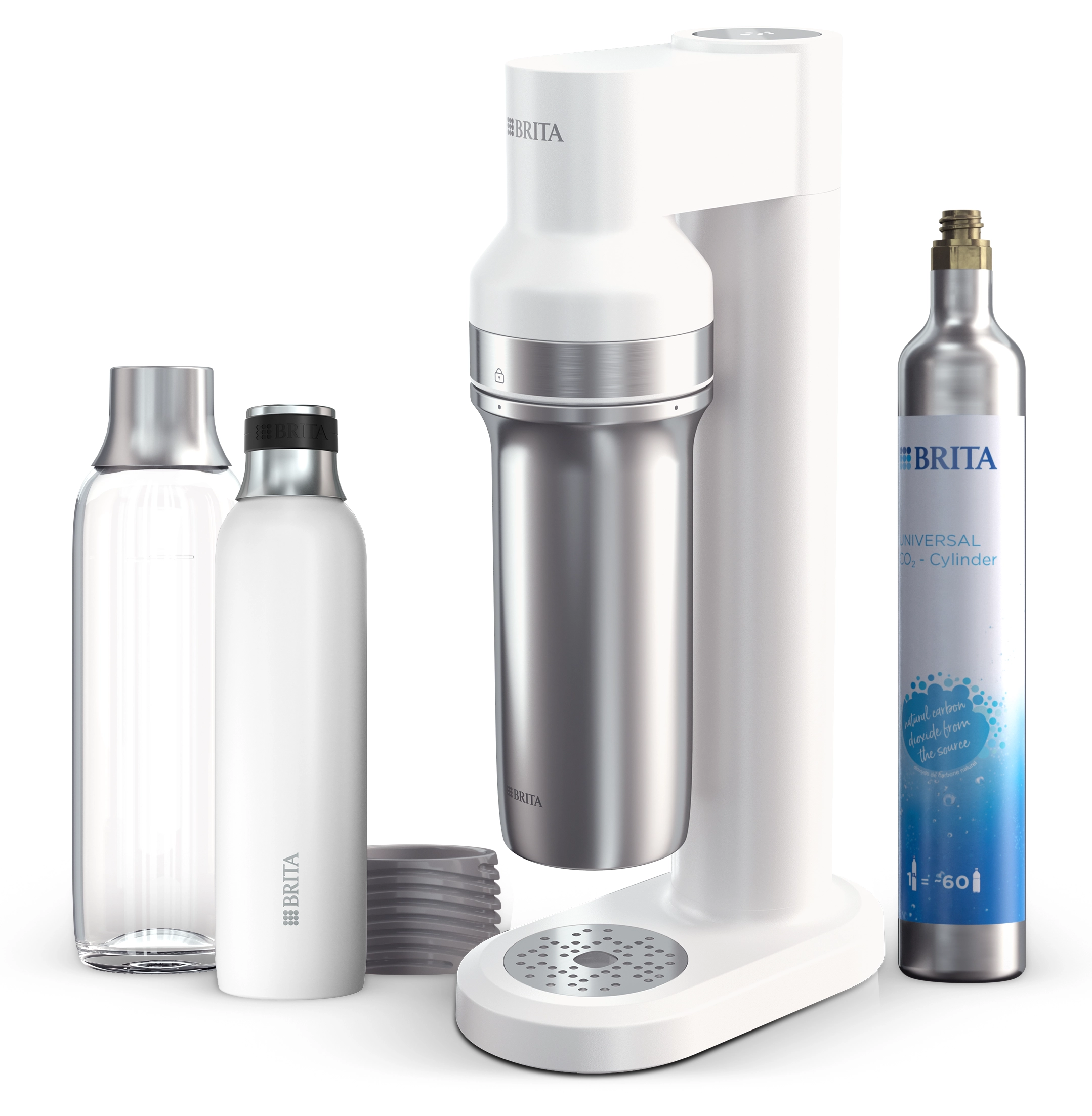 Brita sodaTRIO Biały + Nabój z gazem CO2