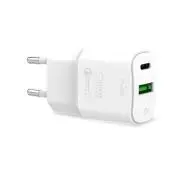 Puro Mini USB-A + USB-C Power Delivery 20W Biały