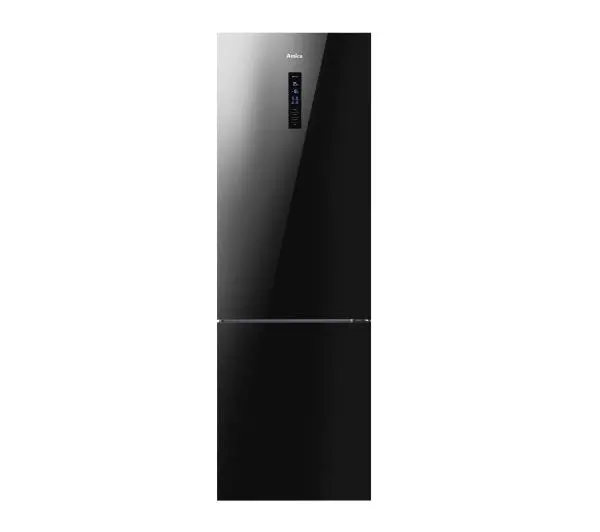 Amica FK3356.4GBDF(D) Pełny No Frost 185,5cm Czarne szkło