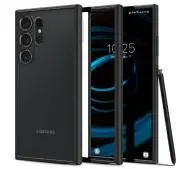 Spigen Ultra Hybrid ACS07295 do Galaxy S24 Ultra Przezroczysty-Czarny