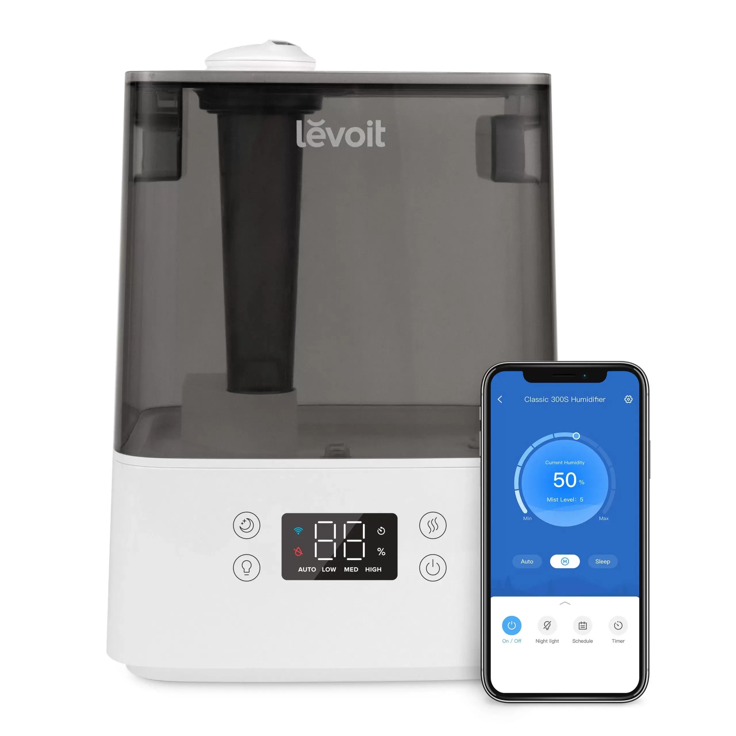 Levoit Classic 300S Higrostat 6l 47m2 Szary