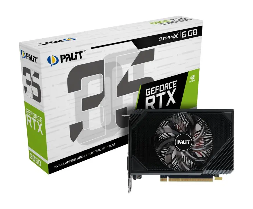 Palit GeForce RTX 3050 StormX 6GB GDDR6 96bit DLSS