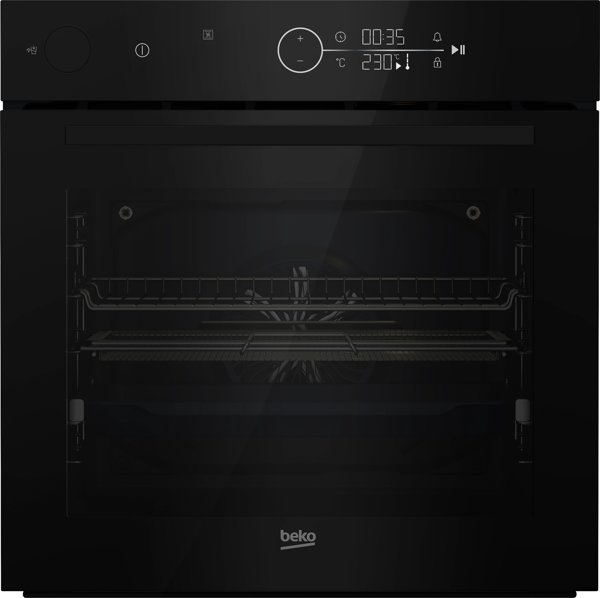 Beko bPro500 BCBISA17400KSBMPS SteamAid Termoobieg AirFry Czarne szkło