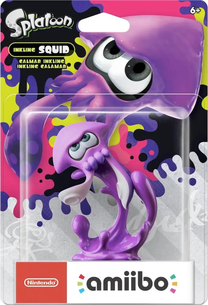 Nintendo Amiibo Splatoon - Inkling Squid Neon Purple