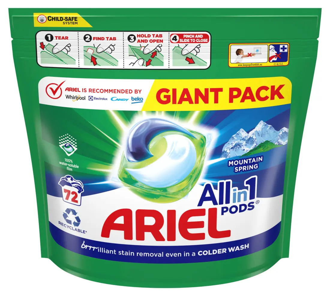 Ariel All in 1 Mountain Spring 72szt.