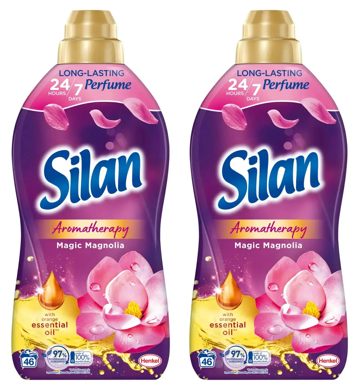 Silan Aromatherapy Magic Magnolia 92 prania zestaw 2x1,012l