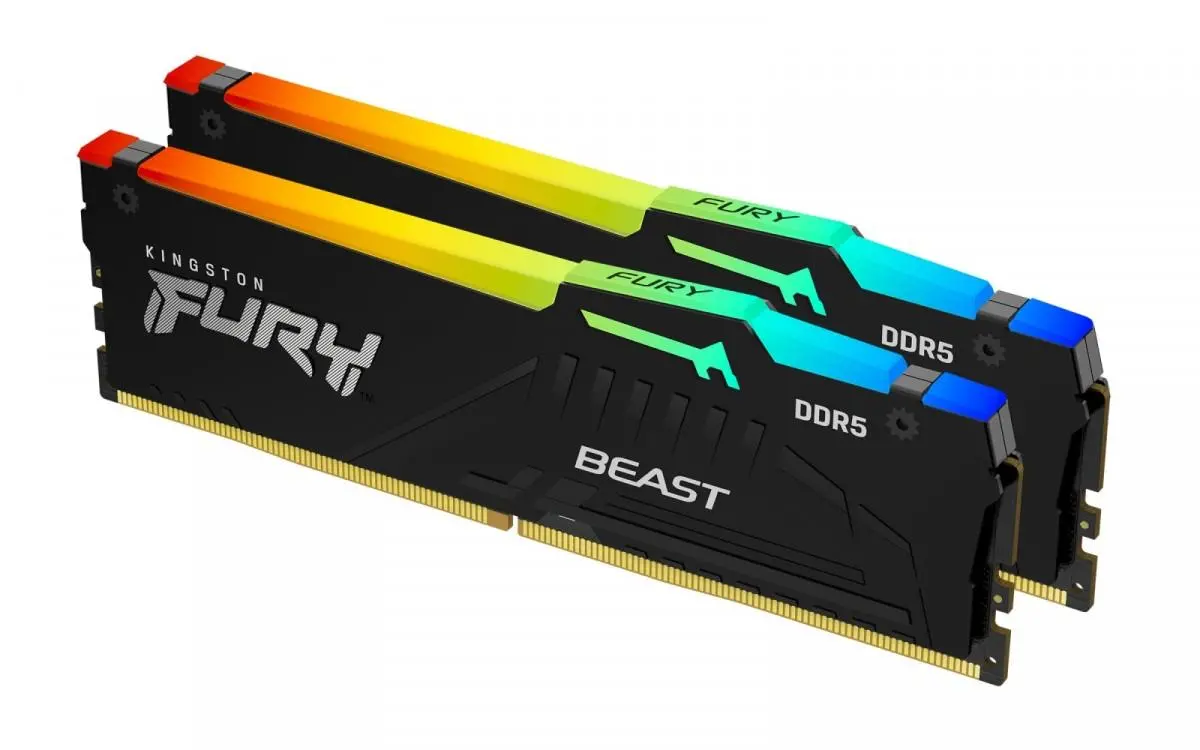 Kingston FURY Beast RGB DDR5 16GB (2 x 8GB) 6000 CL30 EXPO Czarny