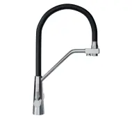 Globalo Olintio Black/Inox 1.1 Czarno-stalowy Stal szlachetna