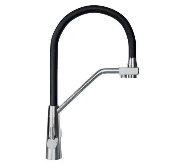 Globalo Olintio Black/Inox 1.1 Czarno-stalowy Stal szlachetna