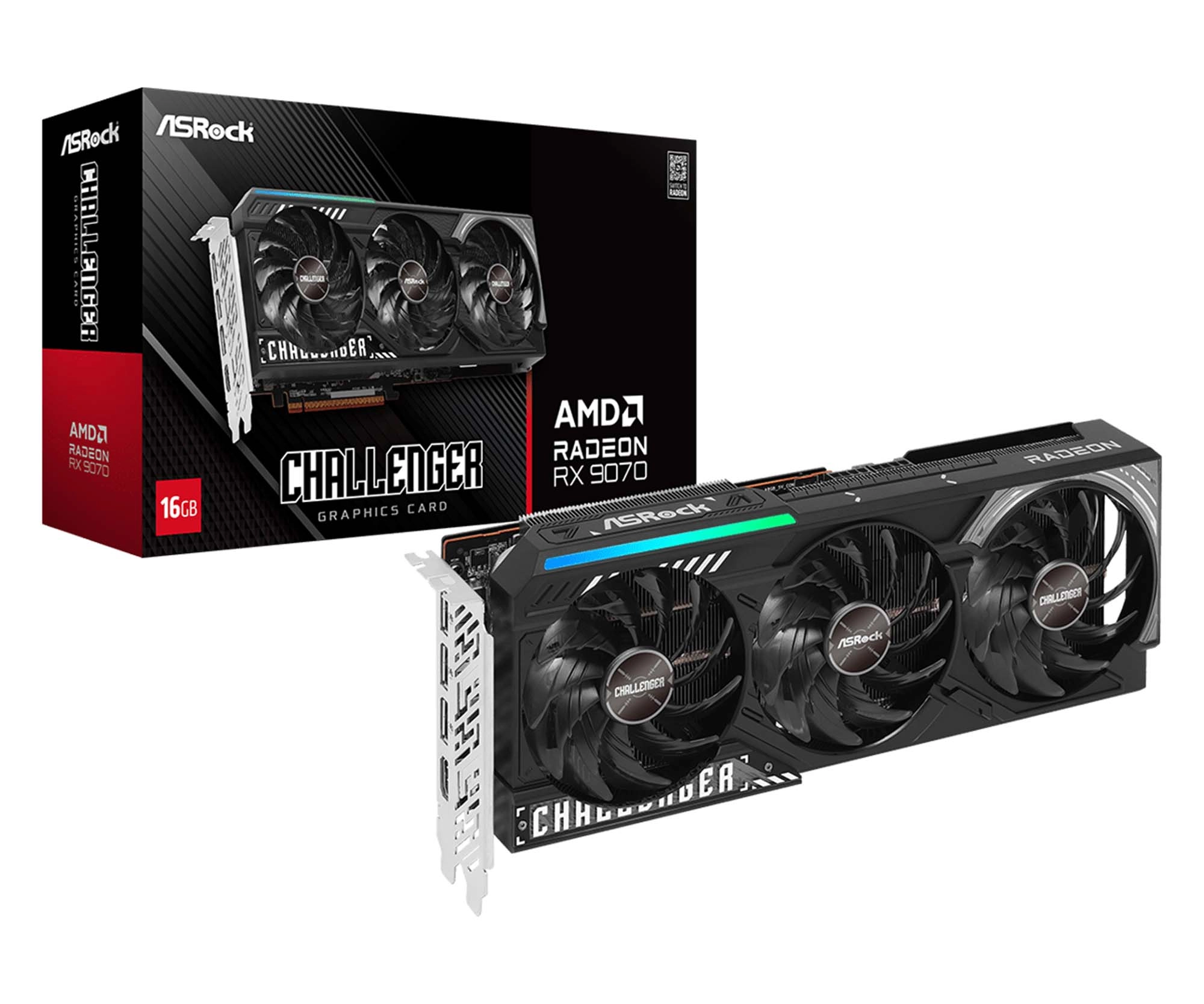 ASrock Radeon RX 9070 Challenger 16GB GDDR6 256bit FSR
