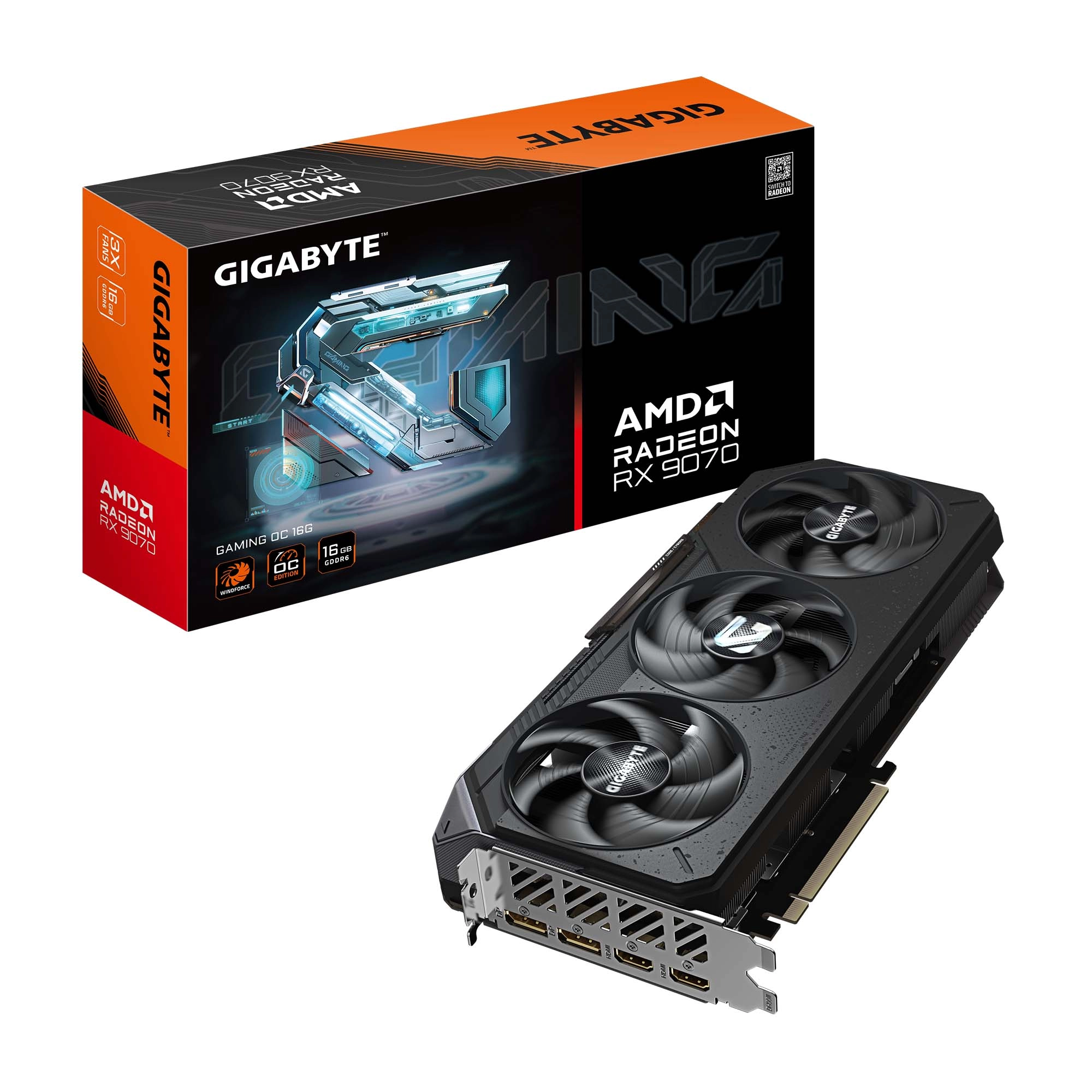 Gigabyte Radeon RX 9070 GAMING OC 16GB GDDR6 256bit FSR
