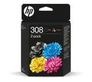 HP 6L6S6UE nr 308 2-pak Czarny + Kolor 6ml