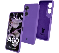 Bizon Silikonowe Soft do Oppo A60 4G Fioletowy