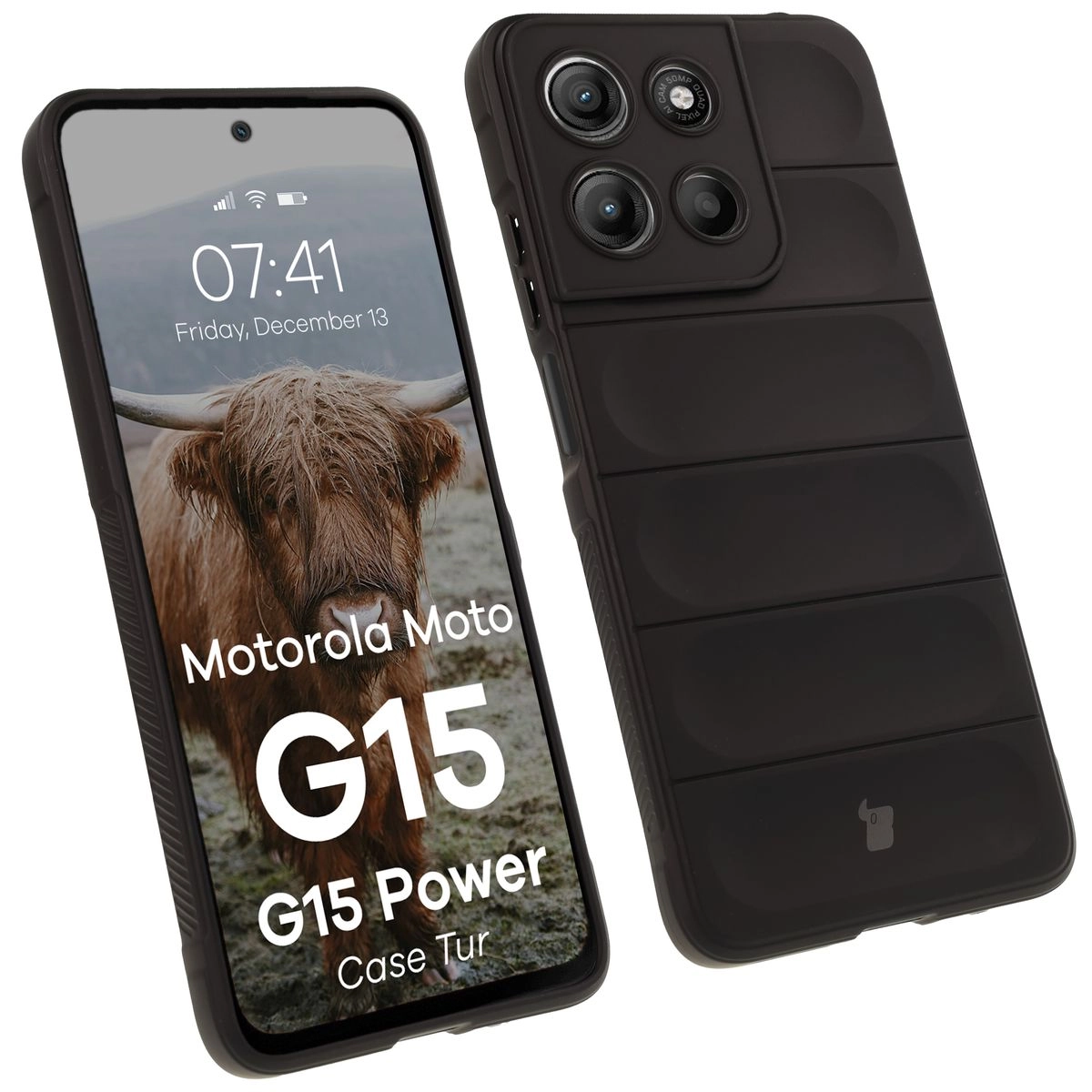Bizon Tur do Motorola Moto G15/G15 Power Czarny