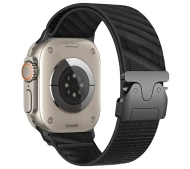 Beline do Apple Watch Oblique Parachute buckle 42/44/45/49mm Czarny