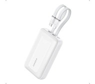 Anker Zolo (A1680H21) 10000mAh 30W wbudowany kabel USB-C i Lightning Biały