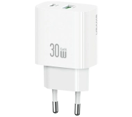 USAMS CC316 T65 30W 1x USB-C 1x USB-A Fast Charging Biały