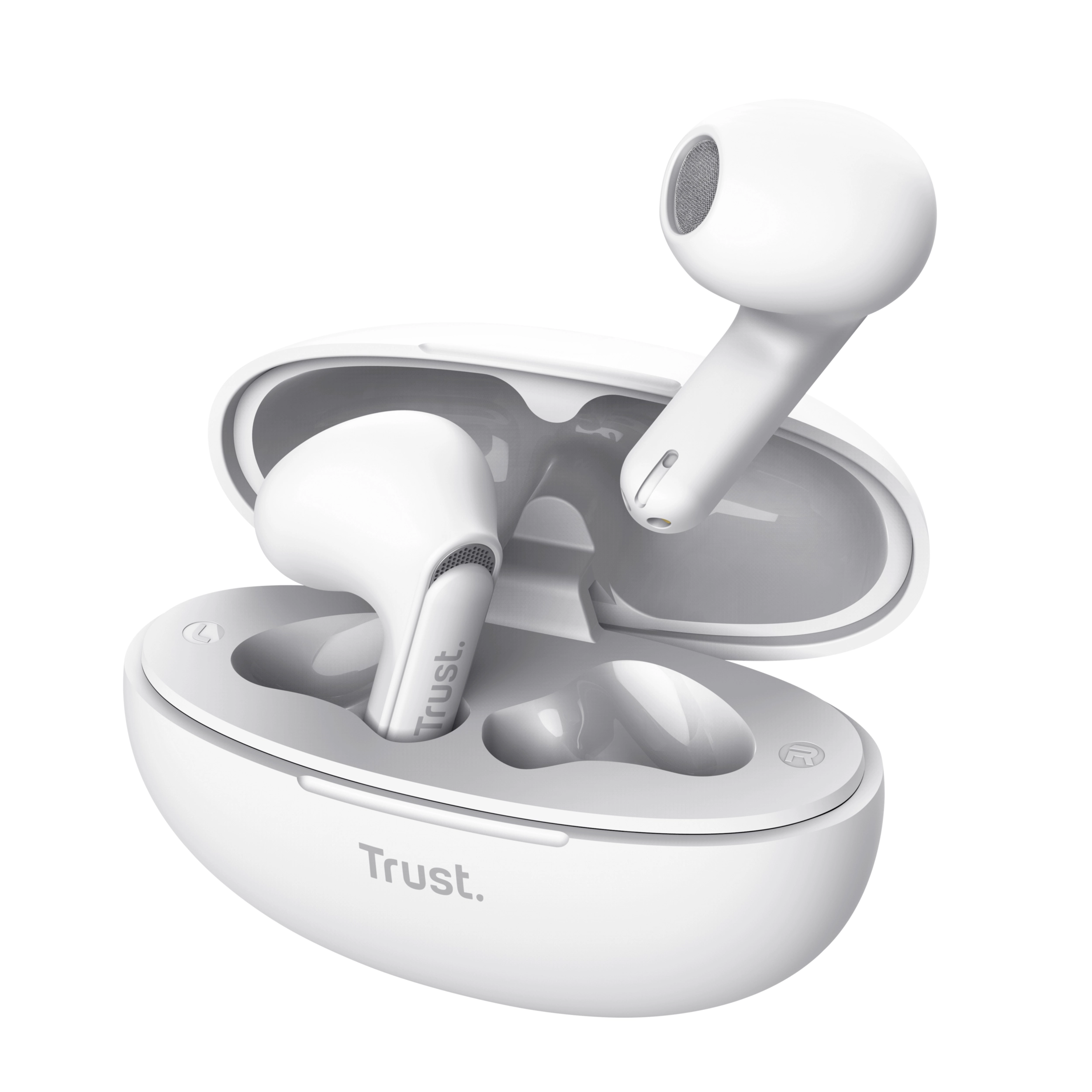 Trust Yavi ENC Douszne Bluetooth Biały