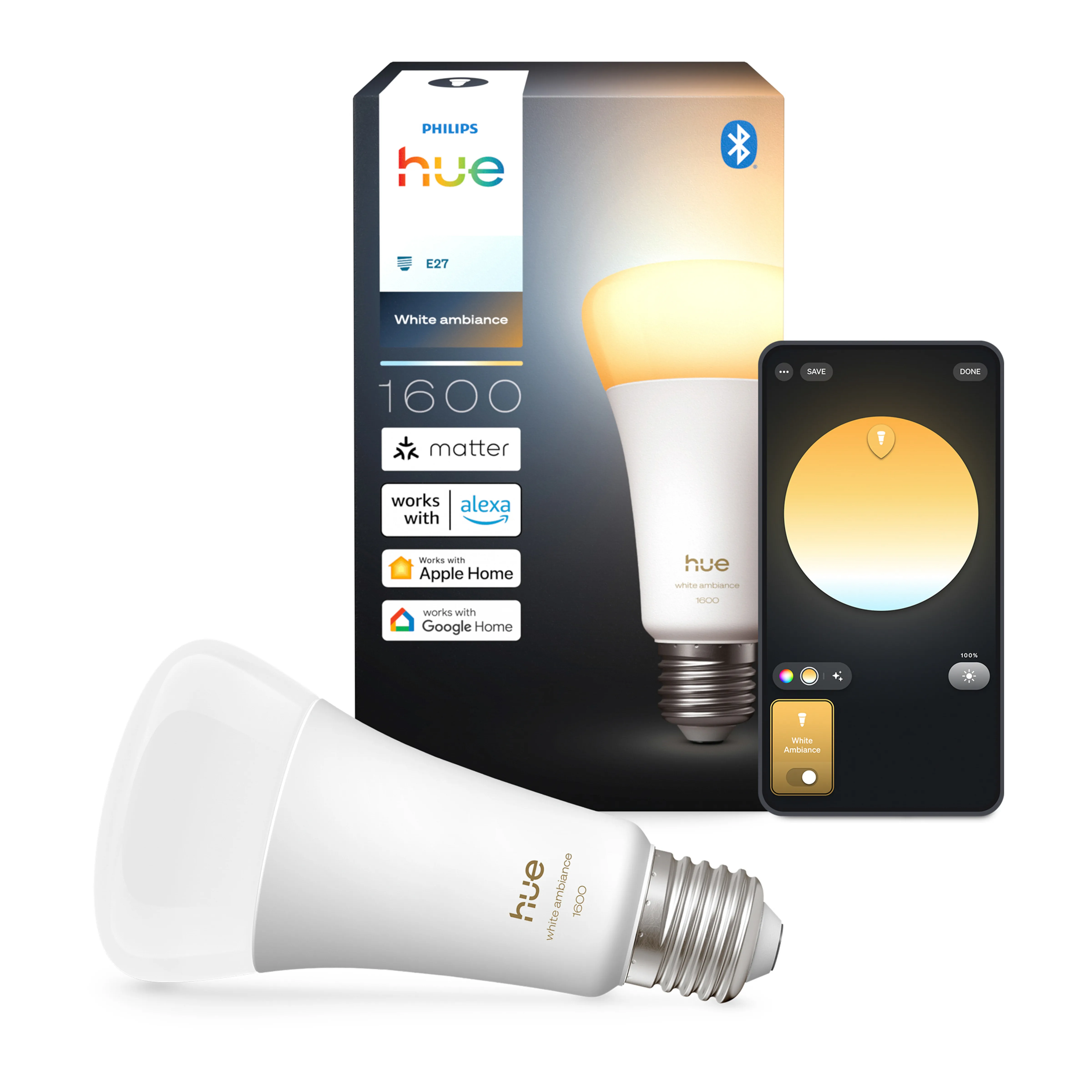 Philips Hue White Ambiance A67 E27 1600