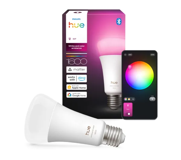 Philips Hue White and Colour Ambiance A60 E27 1600
