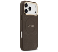 Guess Peony Hot Stamp MagSafe do iPhone 17 Pro Max brązowy