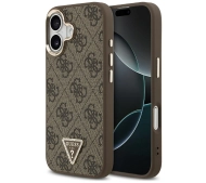 Guess 4G Triangle Logo MagSafe do iPhone 17 brązowy złoty